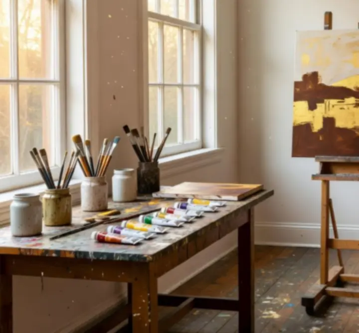 Społeczność artystów tworzących w pracowni