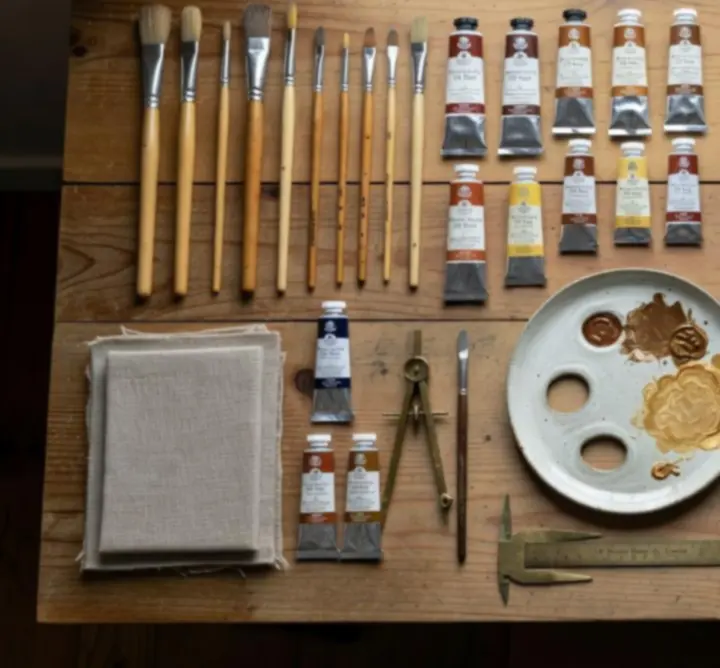 Starannie zorganizowana pracownia artystyczna