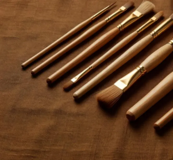 Kolekcja pędzli artystycznych