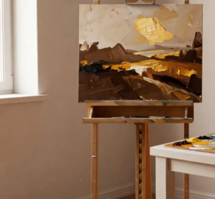 Artysta w pracowni artystycznej