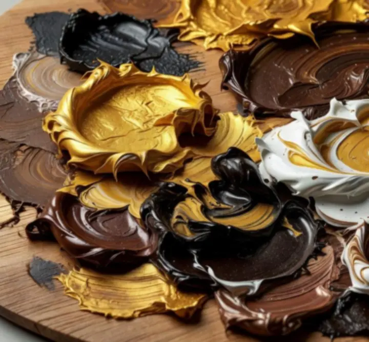 Tekstury farb w zbliżeniu