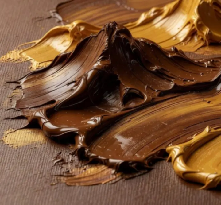 Tekstura grubo nakładanej farby olejnej